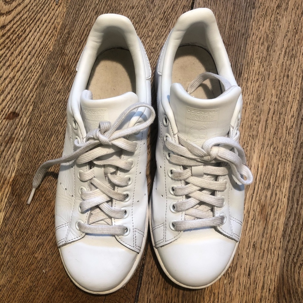 All white stan smiths